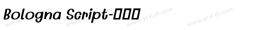Bologna Script字体转换